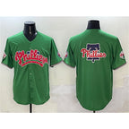Philadelphia Phillies Team Big Logo Green Fotopoulosg Phanatic Limited Stitched Jersey