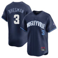 Chicago Cubs #3 Alex Bregman Player Navy Fotopoulosg City Connect Limited Home Stitched Jerseys