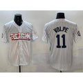 New York Yankees #11 Anthony Volpe White Fotopoulosg Bronx Graffiti Vapor Limited Stitched Jersey