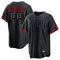Cincinnati Reds #44 Elly De La Cruz Player Black Fotopoulosg City Connect Home Game Stitched Jerseys