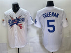 Los Angeles Dodgers x One Piece #5 Freddie Freeman White Fotopoulosg Vapor Premier Limited Stitched Jersey