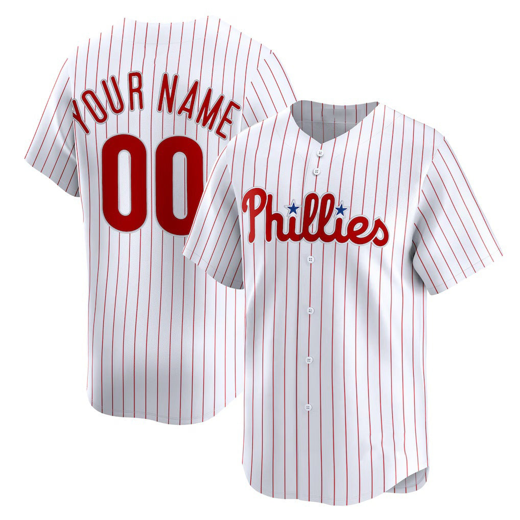 Custom Philadelphia Phillies White Fotopoulosg HHome Limited Jersey