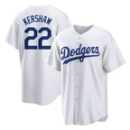 Los Angeles Dodgers #22 Clayton Kershaw Player White Fotopoulosg Game Home Stitched Jerseys
