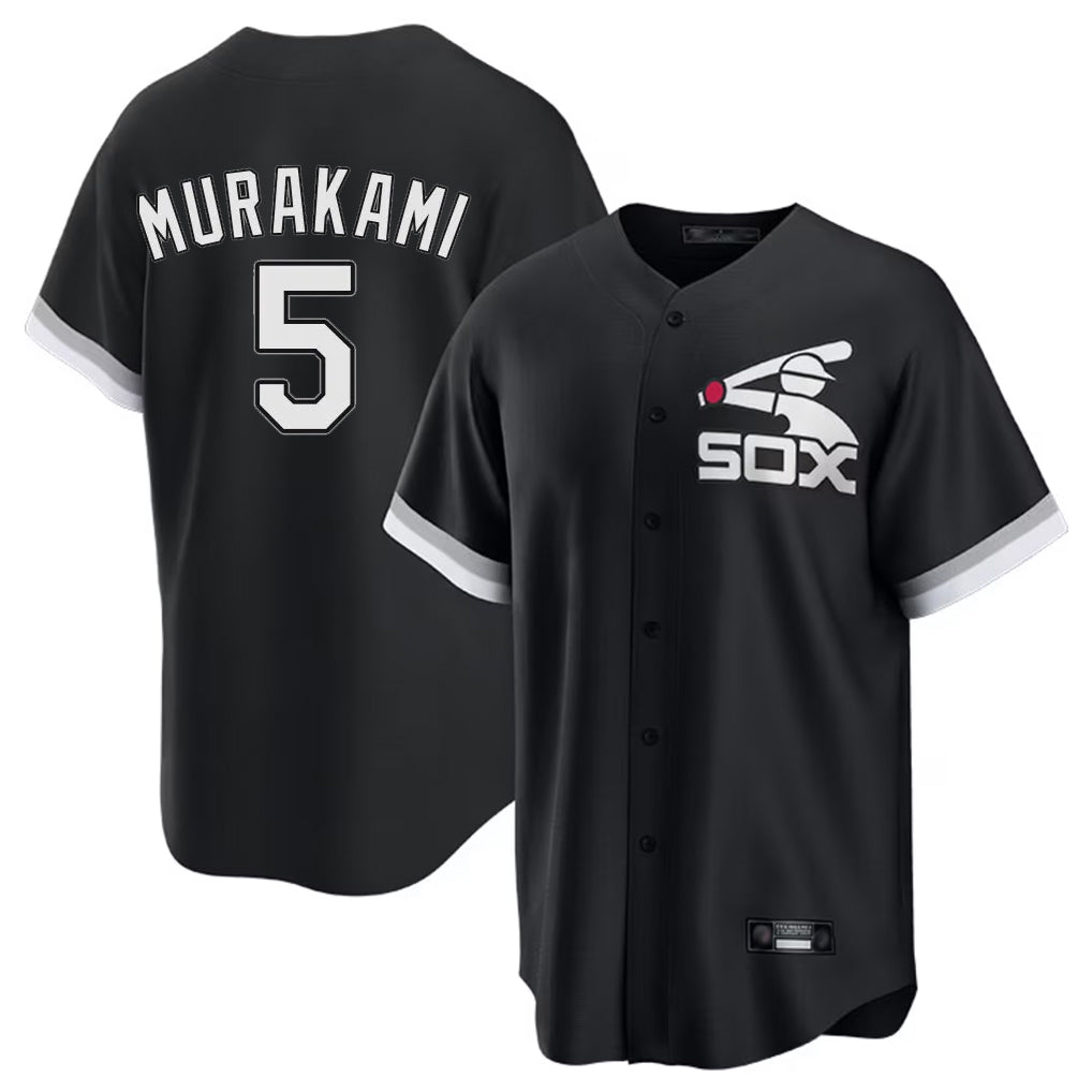Chicago White Sox #5 Munetaka Murakami Player Black Fotopoulosg Spring Training Game Stitched Jerseys