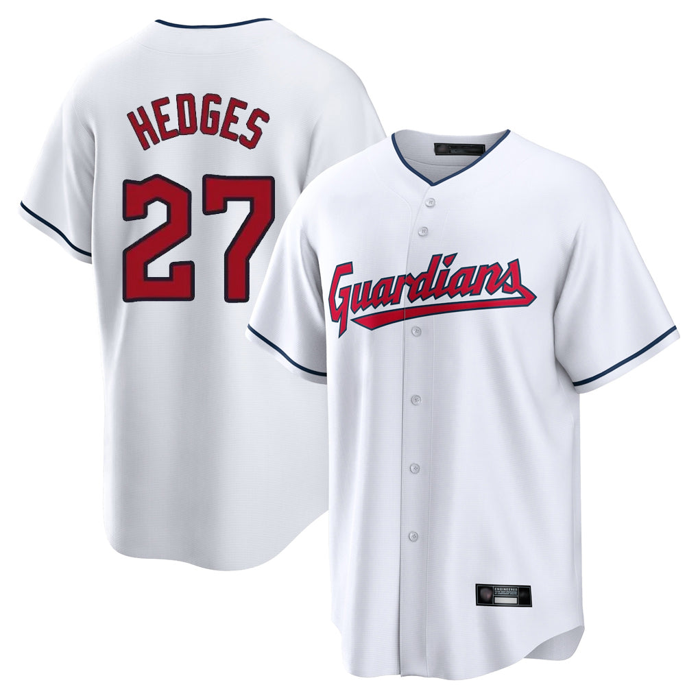 Cleveland Guardians #27 Austin Hedges Player White Fotopoulosg Home Game Stitched Jerseys