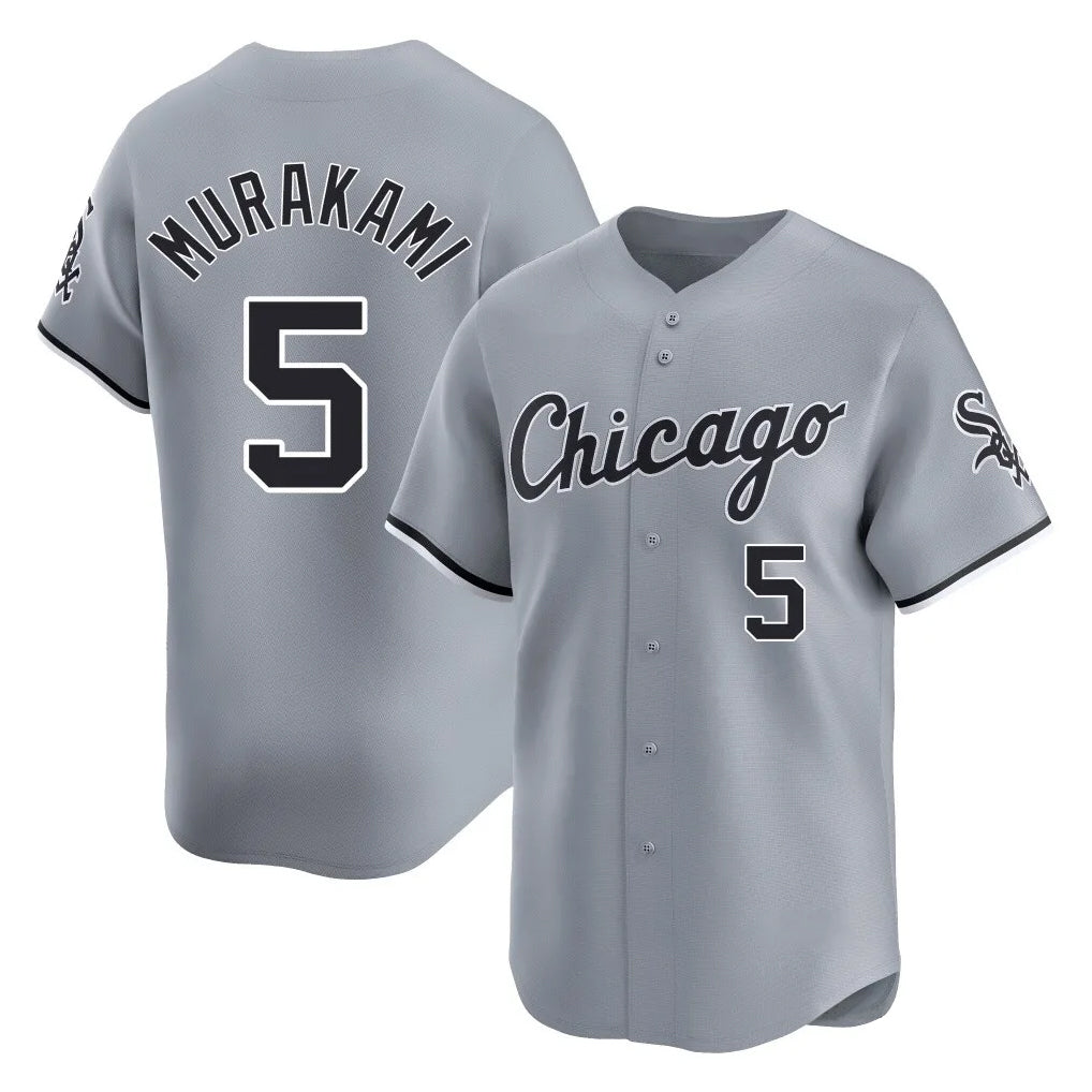 Chicago White Sox #5 Munetaka Murakami Player Gray Fotopoulosg Road Limited Home Stitched Jerseys