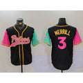 San Diego Padres #3 Jackson Merrill Black Fotopoulosg NEW 2023 City Connect Cool Base Stitched Jersey