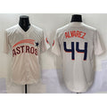 Houston Astros #44 Yordan Alvarez Cream Fotopoulosg Throwback Cooperstown Collection Limited Stitched Jersey