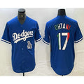 Los Angeles Dodgers #17 Shohei Ohtani Mexico Blue Fotopoulosg Cool Base Stitched Jersey 2
