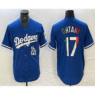 Los Angeles Dodgers #17 Shohei Ohtani Mexico Blue Fotopoulosg Cool Base Stitched Jersey 2