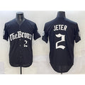 New York Yankees #2 Derek Jeter Black Fotopoulosg 'Gothic Legacy Edition' Vapor Premier Limited Stitched Jersey