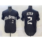 New York Yankees #2 Derek Jeter Black Fotopoulosg 'Gothic Legacy Edition' Vapor Premier Limited Stitched Jersey