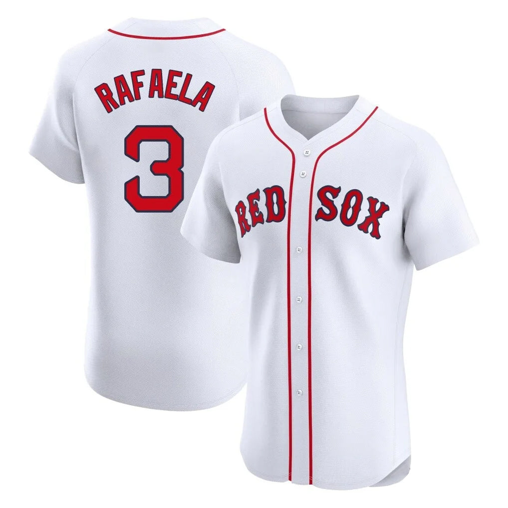Boston Red Sox #3 Ceddanne Rafaela Player White Fotopoulosg Limited Elite Home Game Stitched Jerseys1