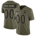 Custom B.Ravens Active Player Olive Fotopoulosg 2025 F.U.S.E. Salute to Service Limited Jersey