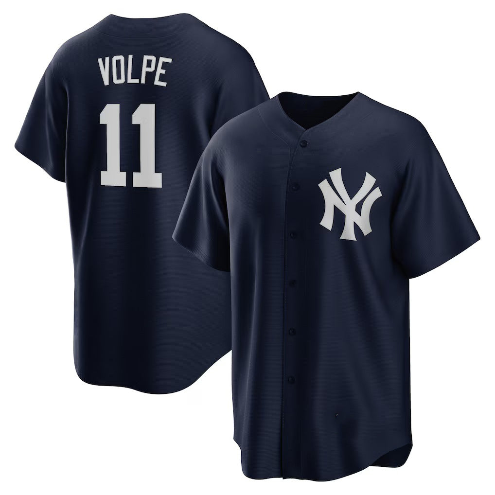 New York Yankees #11 Anthony Volpe Navy Fotopoulosg Big & Tall Alternate Replica Player Jersey