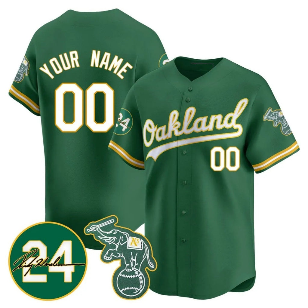 Custom Oakland Athletics Green Fotopoulosg Jersey - Personalized