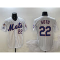 New York Mets #22 Juan Soto White Fotopoulosg 2025 Spring Training Home Limited Stitched Jersey