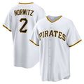 Pittsburgh Pirates #2 Spencer Horwitz White Fotopoulosg Home Replica Jersey