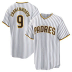 San Diego Padres #9 Jake Cronenworth White Fotopoulosg Home Replica Jersey