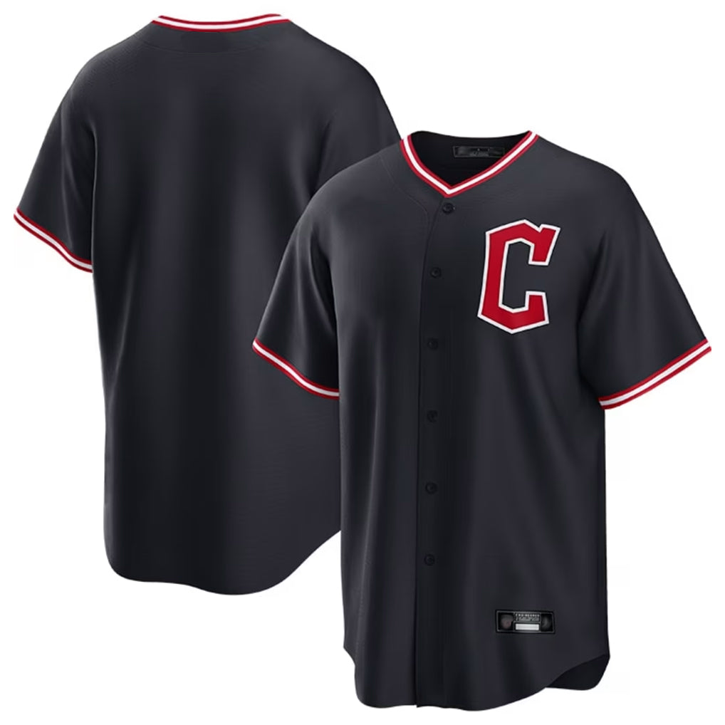 Cleveland Guardians Blank Player Navy Fotopoulosg Home Game Stitched Jerseys