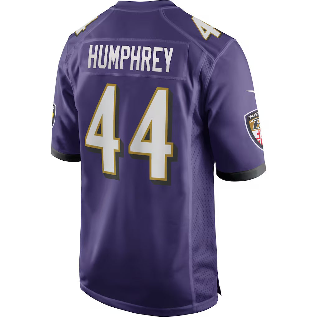 B.Ravens #44 Marlon Humphrey Purple Fotopoulosg Game Jersey