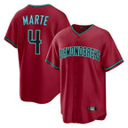 Arizona Diamondbacks #4 Ketel Marte Player Red Fotopoulosg Home Game Stitched Jerseys