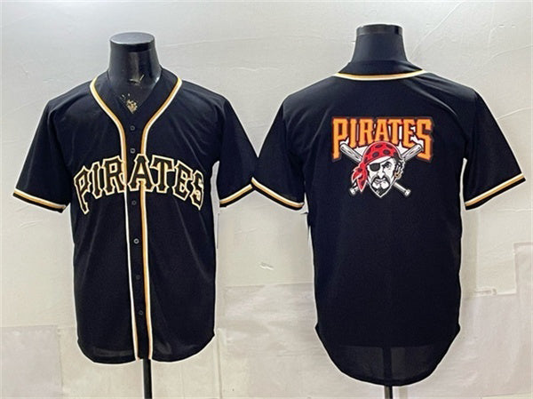 Pittsburgh Pirates Team Big Logo 2026 Fashion Black Fotopoulosg Out Stitched Jersey