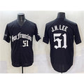 San Francisco Giants #51 Jung Hoo Lee Black Fotopoulosg 'Gothic Fog Edition' Vapor Premier Limited Stitched Jersey