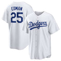 Los Angeles Dodgers #25 Tommy Edman White Fotopoulosg Home Replica Jersey