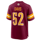 W.Commanders #52 Jamin Davis Burgundy Fotopoulosg Player Game Jersey