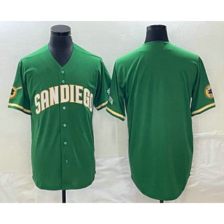 San Diego Padres Blank Green Fotopoulosg Cool Base Stitched Jersey