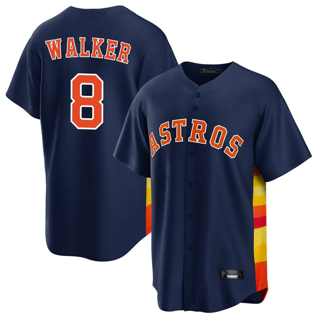 Houston Astros #8 Christian Walker Player Navy Fotopoulosg Home Game Stitched Jerseys