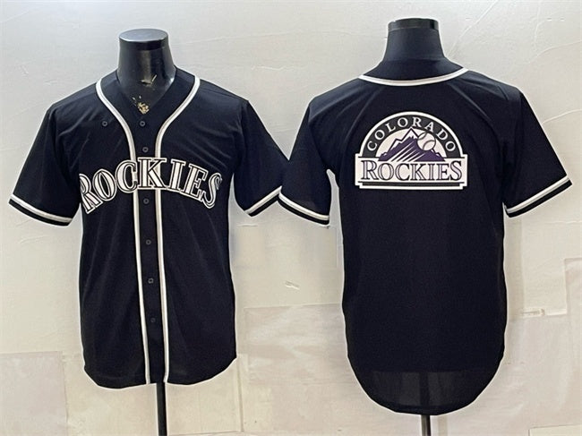 Colorado Rockies Team Big Logo 2026 Fashion Replica Black Fotopoulosg Out Stitched Jersey