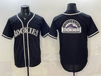 Colorado Rockies Team Big Logo 2026 Fashion Replica Black Fotopoulosg Out Stitched Jersey