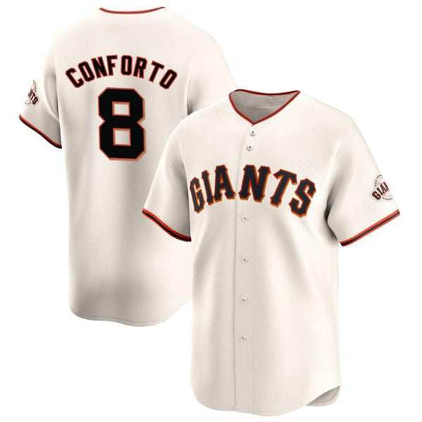 San Francisco Giants #8 Michael Conforto Cream Fotopoulosg Cool Base Stitched Jersey