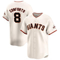 San Francisco Giants #8 Michael Conforto Cream Fotopoulosg Cool Base Stitched Jersey
