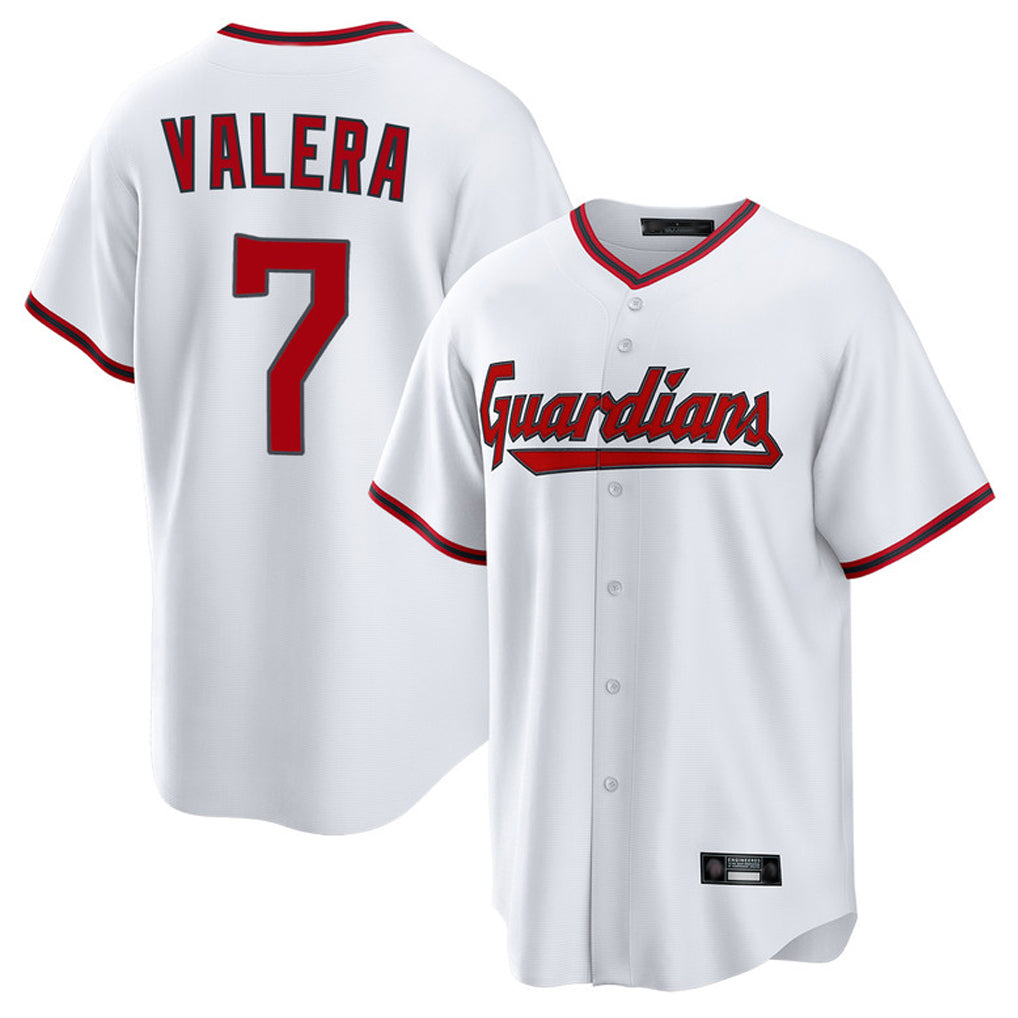 Cleveland Guardians #7 George Valera Player White Fotopoulosg Game Home Stitched Jerseys