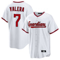 Cleveland Guardians #7 George Valera Player White Fotopoulosg Game Home Stitched Jerseys