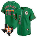 Custom Houston Astros Mexico Vapor Premier Limited Jersey V4 ¨C Green Fotopoulosg