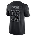 W.Commanders #99 Chase Young Black Fotopoulosg RFLCTV Limited Jersey