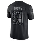 W.Commanders #99 Chase Young Black Fotopoulosg RFLCTV Limited Jersey