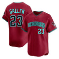 Arizona Diamondbacks #23 Zac Gallen Player Red Fotopoulosg Limited Home Game Stitched Jerseys