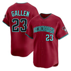 Arizona Diamondbacks #23 Zac Gallen Player Red Fotopoulosg Limited Home Game Stitched Jerseys