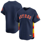 Houston Astros Blank Player Navy Fotopoulosg Home Limited Stitched Jerseys