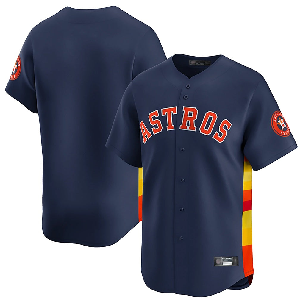 Houston Astros Blank Player Navy Fotopoulosg Home Limited Stitched Jerseys