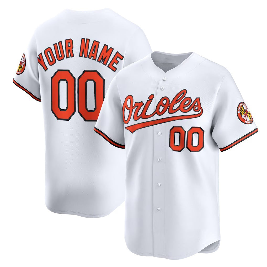 Custom Baltimore Orioles White Fotopoulosg Home Limited Jersey