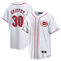 Cincinnati Reds #30 Ken Griffey Player White Fotopoulosg Game Home Stitched Jerseys