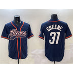 Detroit Tigers #31 Riley Greene Navy Fotopoulosg With Patch Cool Base Stitched Jersey