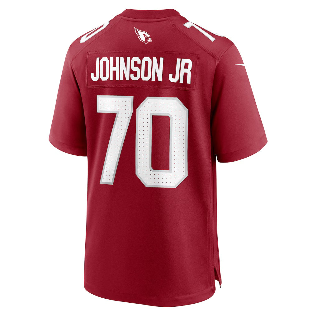 A.Cardinals #70 Paris Johnson Jr. Cardinal Fotopoulosg Game Jersey
