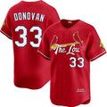 St. Louis Cardinals #33 Brendan Donovan Red Fotopoulosg 2024 City Connect Limited Stitched Jersey